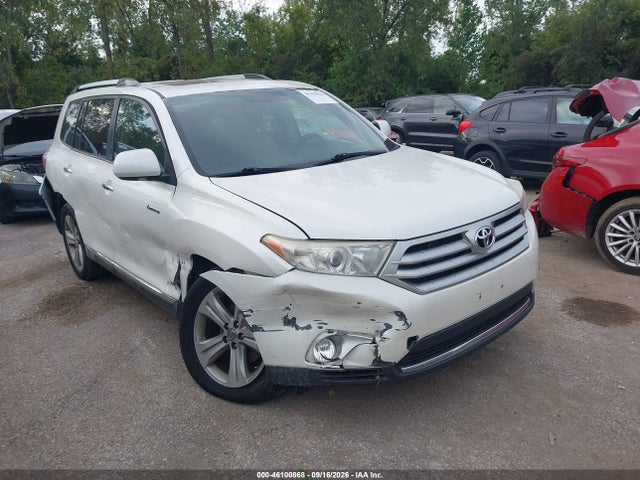 2012 Toyota Highlander Limited V6 მანქანა იყიდება აუქციონზე, vin: 5TDDK3EH4CS103516, აუქციონის ნომერი: 46100868
