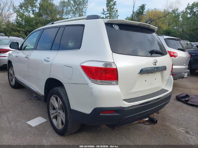 2012 Toyota Highlander Limited V6 მანქანა იყიდება აუქციონზე, vin: 5TDDK3EH4CS103516, აუქციონის ნომერი: 46100868