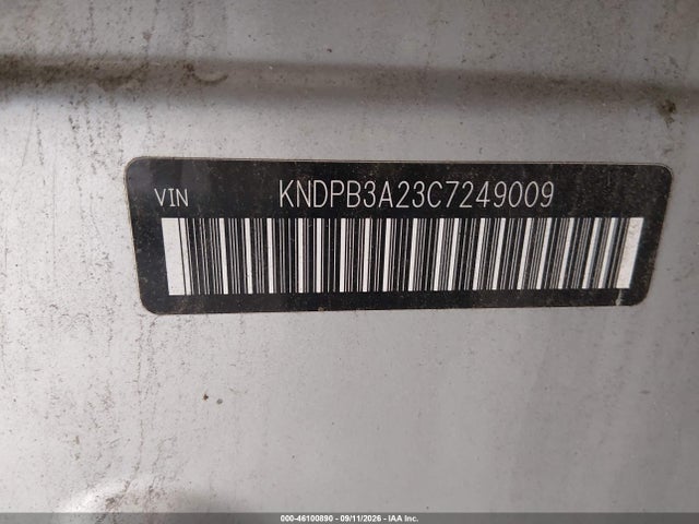 Aukcja sprzedaży 2012 Kia Sportage Lx, vin: KNDPB3A23C7249009, numer aukcji: 46100890