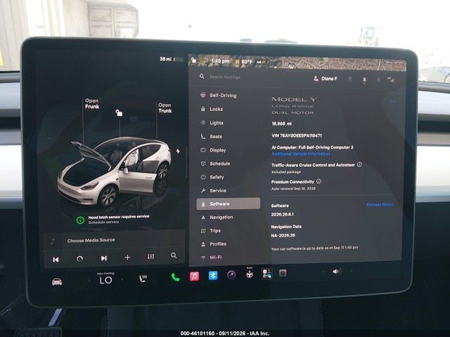 Aukcja sprzedaży 2023 Tesla Model Y Awd/long Range Dual Motor All-wheel Drive, vin: 7SAYGDEE5PA118471, numer aukcji: 46101160
