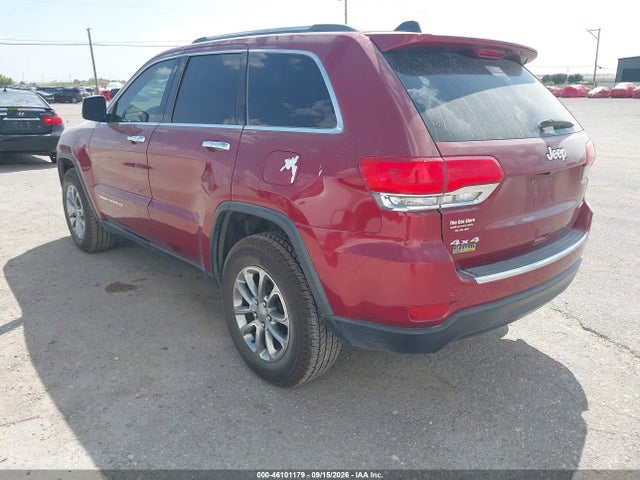 Продаж на аукціоні авто 2015 Jeep Grand Cherokee Limited, vin: 1C4RJFBG9FC215921, номер лоту: 46101179