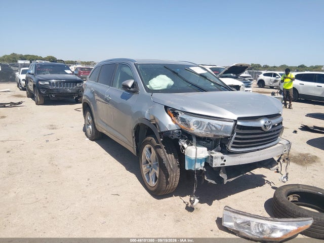 Продаж на аукціоні авто 2014 Toyota Highlander Limited V6, vin: 5TDYKRFH7ES037159, номер лоту: 46101380