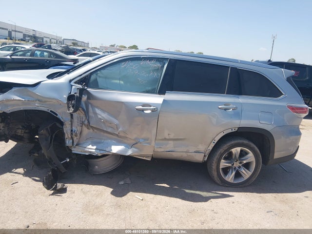 46101380 :رقم المزاد ، 5TDYKRFH7ES037159 vin ، 2014 Toyota Highlander Limited V6 مزاد بيع