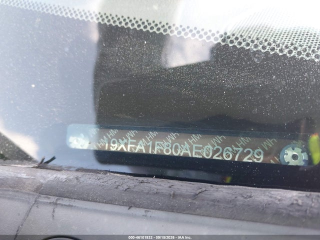 46101932 :رقم المزاد ، 19XFA1F80AE026729 vin ، 2010 Honda Civic Ex مزاد بيع