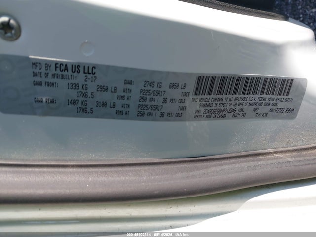 46102314 :رقم المزاد ، 2C4RDGEG8HR716348 vin ، 2017 Dodge Grand Caravan Gt مزاد بيع