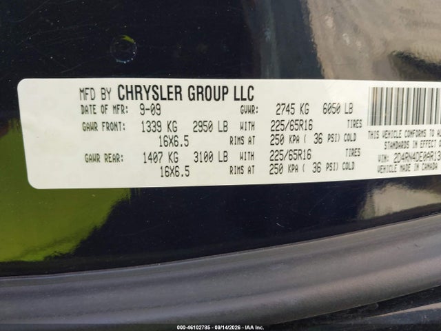 Продажа на аукционе авто 2010 Dodge Grand Caravan Se, vin: 2D4RN4DE0AR138931, номер лота: 46102785