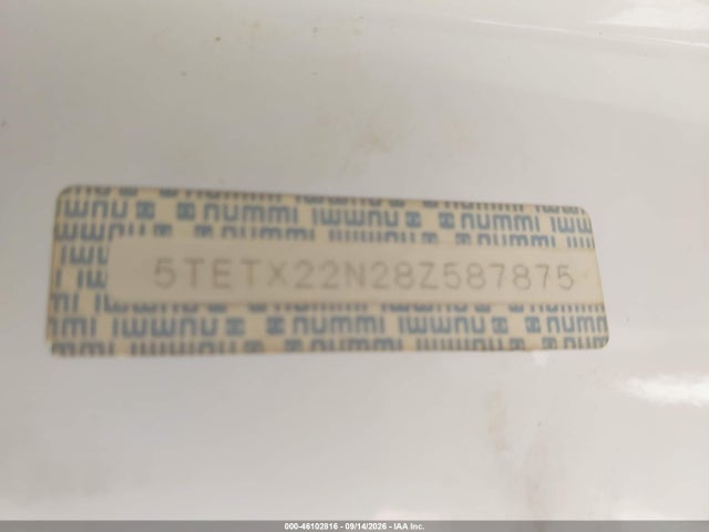 46102816 :رقم المزاد ، 5TETX22N28Z587875 vin ، 2008 Toyota Tacoma مزاد بيع