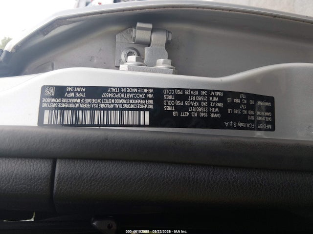 Auction sale of the 2016 Jeep Renegade Latitude, vin: ZACCJABT9GPC64507, lot number: 46102988