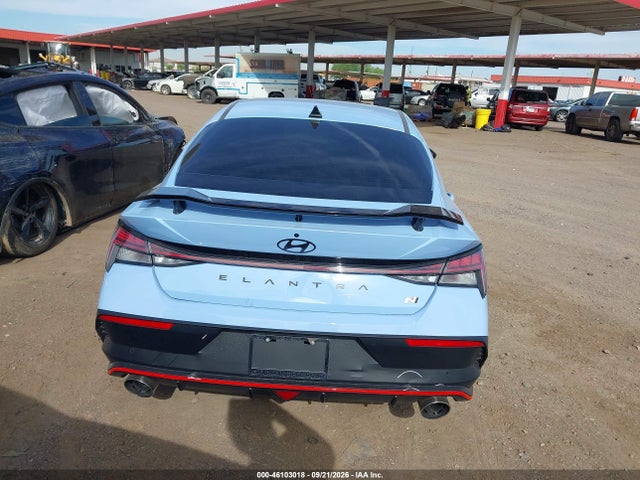 2025 Hyundai Elantra N მანქანა იყიდება აუქციონზე, vin: KMHLW4DK3SU026582, აუქციონის ნომერი: 46103018