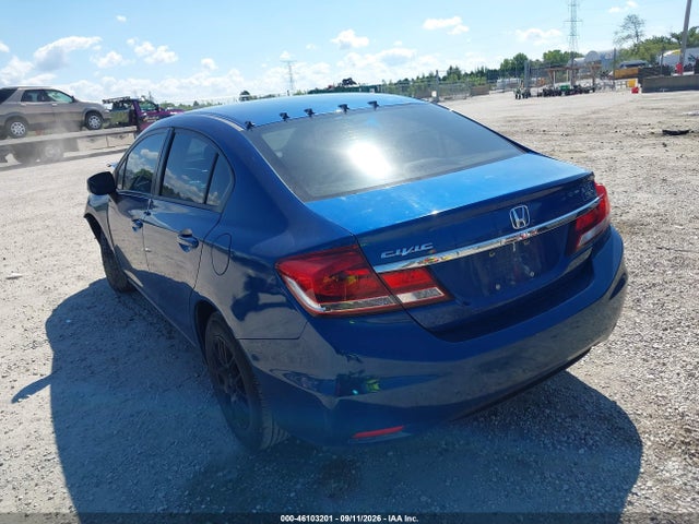 46103201 :رقم المزاد ، 19XFB2F57DE036283 vin ، 2013 Honda Civic Lx مزاد بيع