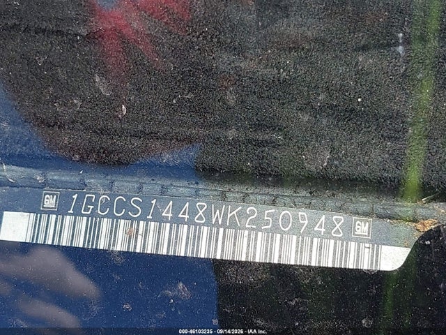 Aukcja sprzedaży 1998 Chevrolet S-10 Fleetside, vin: 1GCCS1448WK250948, numer aukcji: 46103235
