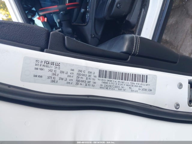 Продаж на аукціоні авто 2015 Jeep Grand Cherokee Limited, vin: 1C4RJFBG1FC183515, номер лоту: 46103316