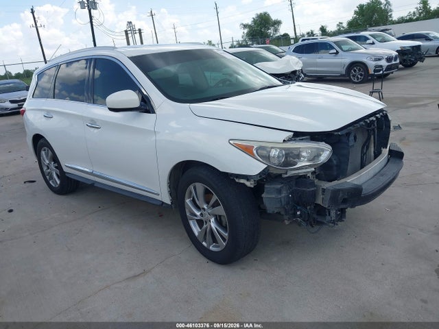 Auction sale of the 2013 Infiniti Jx35, vin: 5N1AL0MN7DC344703, lot number: 46103376