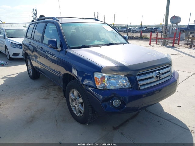 2006 Toyota Highlander V6 მანქანა იყიდება აუქციონზე, vin: JTEGP21A160120780, აუქციონის ნომერი: 46103450