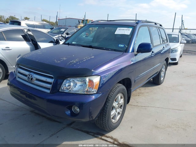2006 Toyota Highlander V6 მანქანა იყიდება აუქციონზე, vin: JTEGP21A160120780, აუქციონის ნომერი: 46103450