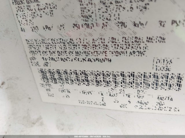 Продаж на аукціоні авто 2012 Ford Escape Xls, vin: 1FMCU0C75CKA36989, номер лоту: 46103464