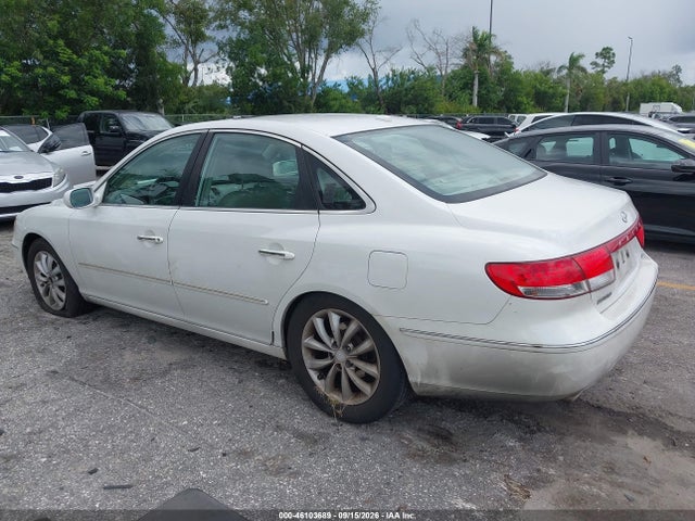 2007 Hyundai Azera Limited/se მანქანა იყიდება აუქციონზე, vin: KMHFC46F87A206395, აუქციონის ნომერი: 46103689
