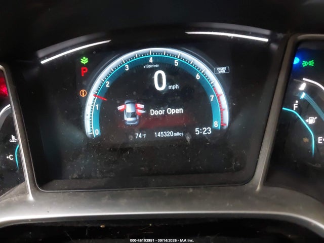 46103951 :رقم المزاد ، 19XFC2F75GE078180 vin ، 2016 Honda Civic Ex مزاد بيع