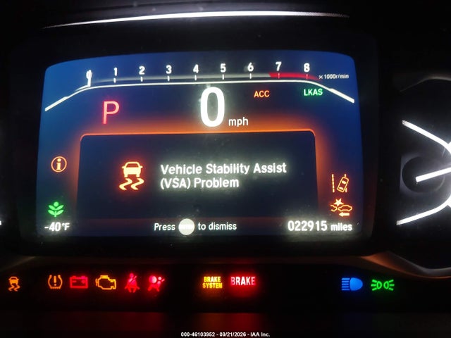 46103952 :رقم المزاد ، 5FNYF8H5XSB007915 vin ، 2025 Honda Passport Awd Ex-l مزاد بيع