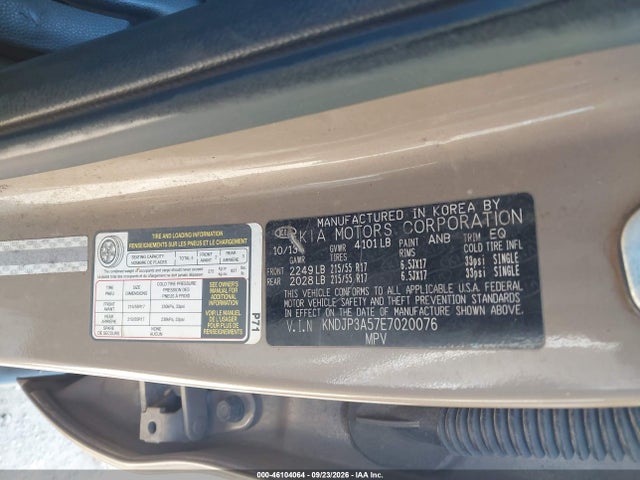 Aukcja sprzedaży 2014 Kia Soul +, vin: KNDJP3A57E7020076, numer aukcji: 46104064