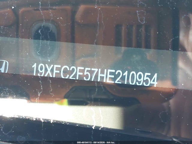 Продаж на аукціоні авто 2017 Honda Civic Lx, vin: 19XFC2F57HE210954, номер лоту: 46104113