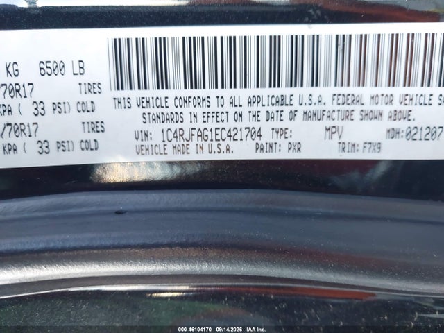 Jeep Grand Cherokee Laredo 2014 1C4RJFAG1EC421704 Image 9