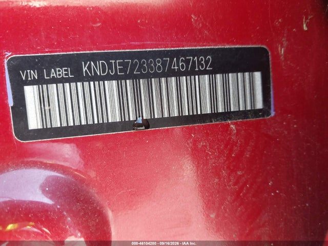2008 Kia Sportage Lx V6 მანქანა იყიდება აუქციონზე, vin: KNDJE723387467132, აუქციონის ნომერი: 46104280