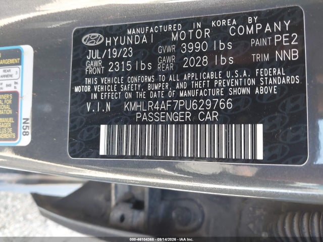 Aukcja sprzedaży 2023 Hyundai Elantra N Line, vin: KMHLR4AF7PU629766, numer aukcji: 46104368