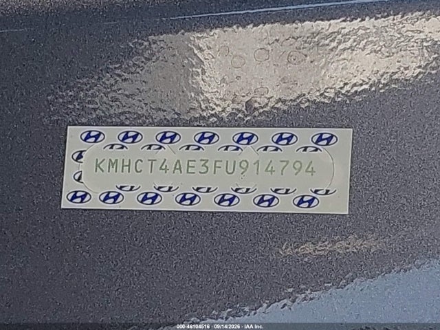 Aukcja sprzedaży 2015 Hyundai Accent Gls, vin: KMHCT4AE3FU914794, numer aukcji: 46104516