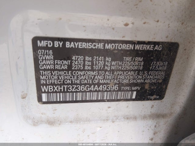 BMW X1 Xdrive28i 2016 WBXHT3Z36G4A49396 Image 9