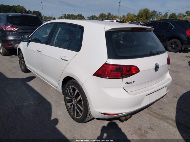 2015 Volkswagen Golf Tsi Se 4-door მანქანა იყიდება აუქციონზე, vin: 3VW217AU5FM062108, აუქციონის ნომერი: 46104742