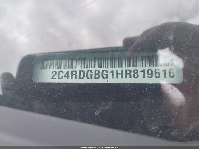 Aukcja sprzedaży 2017 Dodge Grand Caravan Se, vin: 2C4RDGBG1HR819616, numer aukcji: 46104783