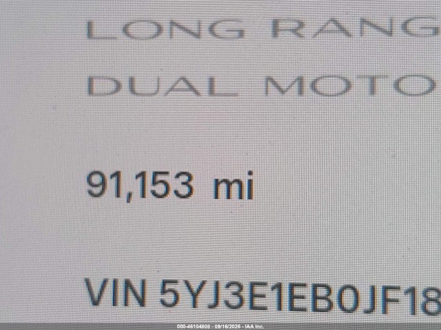 46104808 :رقم المزاد ، 5YJ3E1EB0JF188648 vin ، 2018 Tesla Model 3 Long Range/performance مزاد بيع