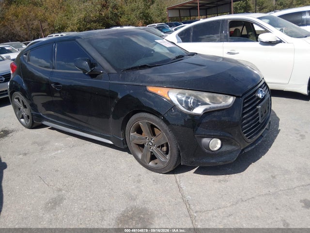 2014 Hyundai Veloster Turbo W/black მანქანა იყიდება აუქციონზე, vin: KMHTC6AE3EU198084, აუქციონის ნომერი: 46104879