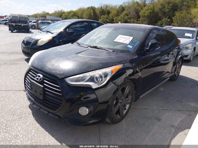 2014 Hyundai Veloster Turbo W/black მანქანა იყიდება აუქციონზე, vin: KMHTC6AE3EU198084, აუქციონის ნომერი: 46104879