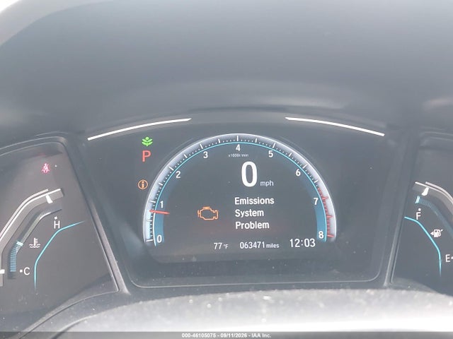 46105075 :رقم المزاد ، 2HGFC4B69KH307662 vin ، 2019 Honda Civic Lx مزاد بيع