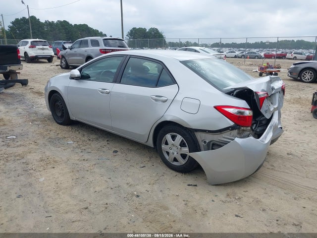 2015 Toyota Corolla L მანქანა იყიდება აუქციონზე, vin: 2T1BURHE7FC421987, აუქციონის ნომერი: 46105138