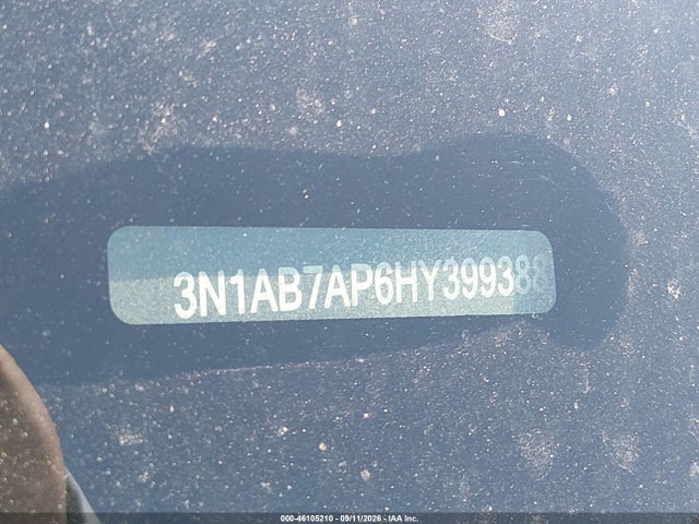 Aukcja sprzedaży 2017 Nissan Sentra Sv, vin: 3N1AB7AP6HY399388, numer aukcji: 46105210