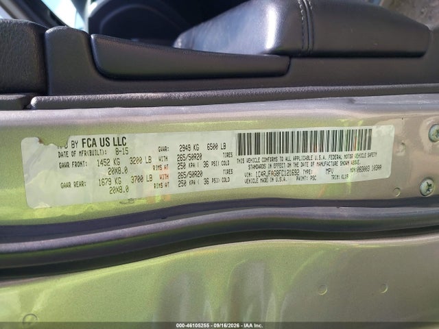 Продажа на аукционе авто 2015 Jeep Grand Cherokee Altitude, vin: 1C4RJFAG8FC121692, номер лота: 46105255