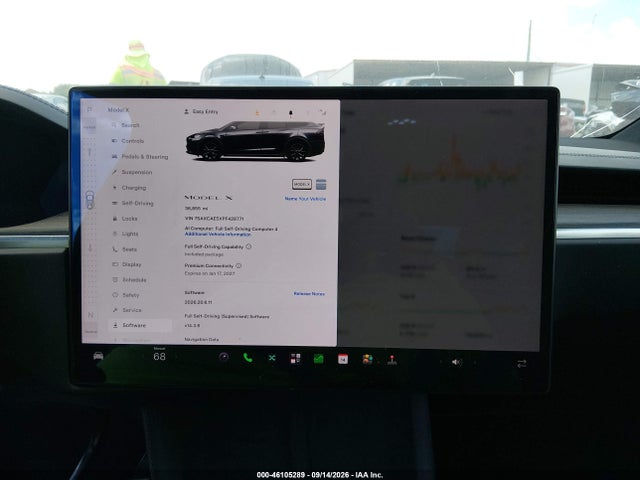 46105289 :رقم المزاد ، 7SAXCAE5XPF428771 vin ، 2023 Tesla Model X مزاد بيع