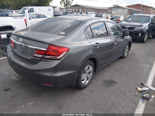 Aukcja sprzedaży 2013 Honda Civic Lx, vin: 19XFB2F57DE031312, numer aukcji: 46105298