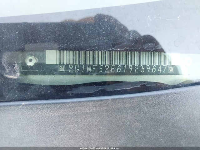 2001 Chevrolet Impala მანქანა იყიდება აუქციონზე, vin: 2G1WF52E619239647, აუქციონის ნომერი: 46105400