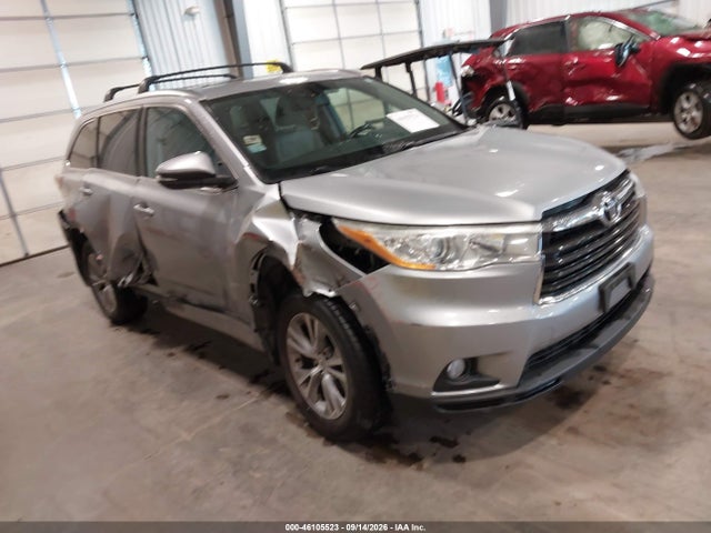 2014 Toyota Highlander Xle V6 მანქანა იყიდება აუქციონზე, vin: 5TDJKRFH8ES059897, აუქციონის ნომერი: 46105523