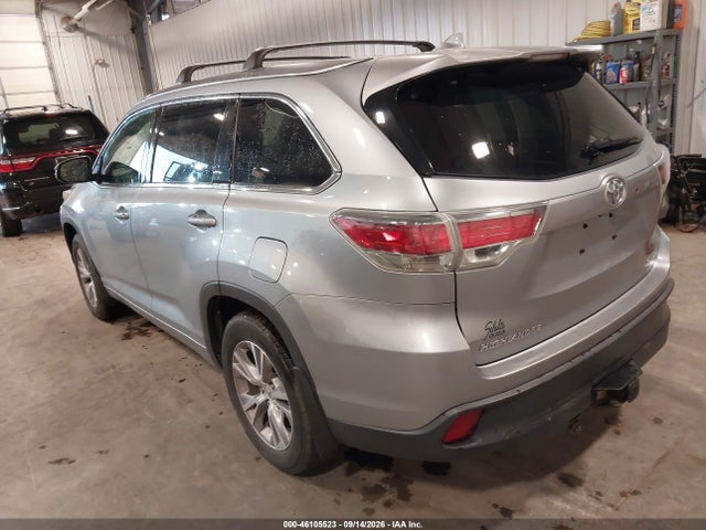 2014 Toyota Highlander Xle V6 მანქანა იყიდება აუქციონზე, vin: 5TDJKRFH8ES059897, აუქციონის ნომერი: 46105523