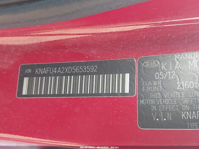 Aukcja sprzedaży 2013 Kia Forte Ex, vin: KNAFU4A2XD5653592, numer aukcji: 46105533