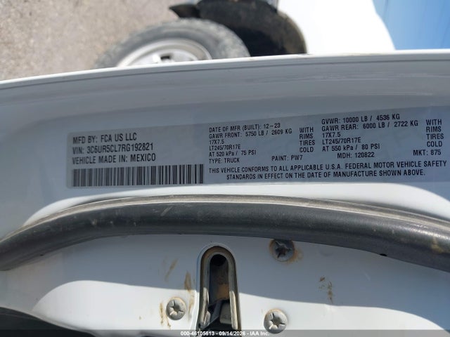 Продажа на аукционе авто 2024 Ram 2500 Tradesman  4x4 6'4 Box, vin: 3C6UR5CL7RG192821, номер лота: 46105613