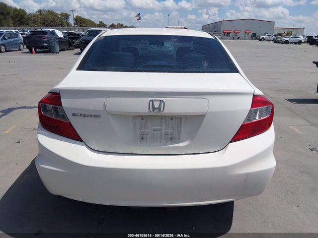 2012 Honda Civic Lx მანქანა იყიდება აუქციონზე, vin: 2HGFB2F51CH592528, აუქციონის ნომერი: 46105614