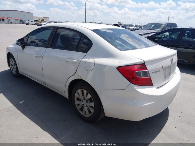 2012 Honda Civic Lx მანქანა იყიდება აუქციონზე, vin: 2HGFB2F51CH592528, აუქციონის ნომერი: 46105614