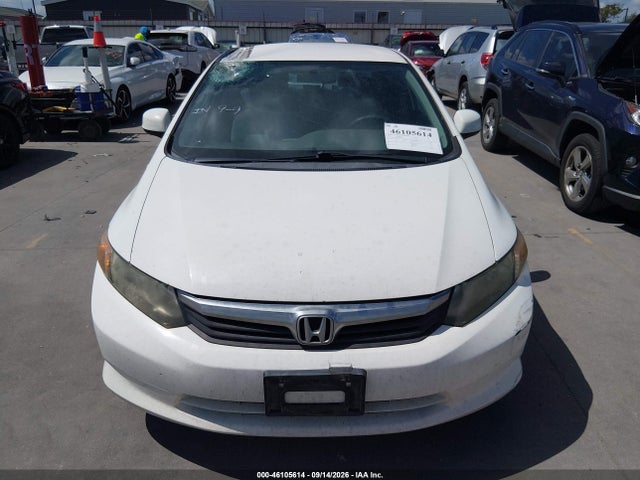2012 Honda Civic Lx მანქანა იყიდება აუქციონზე, vin: 2HGFB2F51CH592528, აუქციონის ნომერი: 46105614