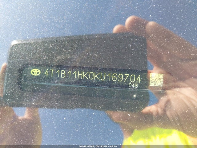 Продаж на аукціоні авто 2019 Toyota Camry Se, vin: 4T1B11HK0KU169704, номер лоту: 46105646